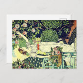 Art Nouveau Feiertagspostkarte (Vorne/Hinten)