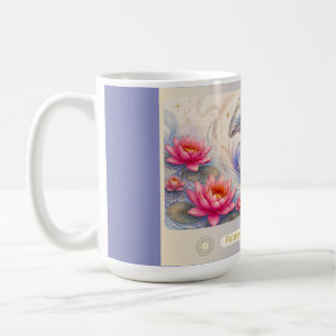 Art Nouveau Fische Wasserlilien-Tasse Kaffeetasse