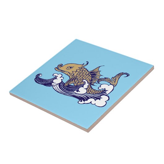 Art Nouveau Fish in Wave by Arthur Rackham Fliese (Seite)