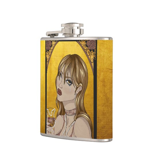 Art Nouveau Flachmann (Links)