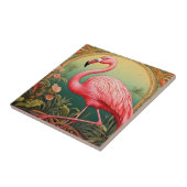 Art Nouveau Flamingo Tile Fliese (Seite)