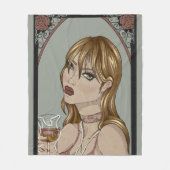Art Nouveau Fleecedecke (Vorderseite)
