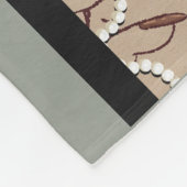 Art Nouveau Fleecedecke (Ecke)