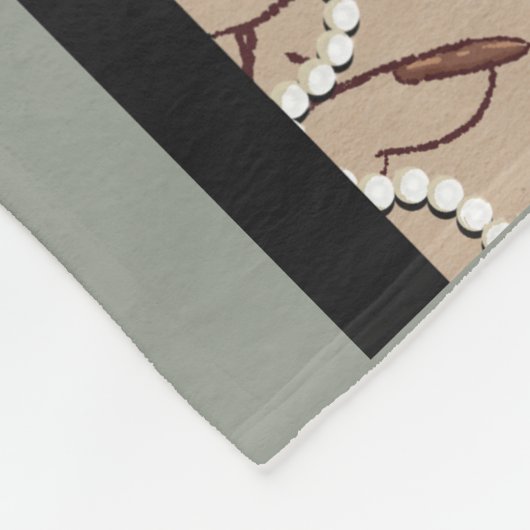 Art Nouveau Fleecedecke (Ecke)