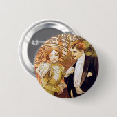 Art Nouveau Flirt Button (Vorne & Hinten)