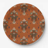 Art Nouveau Floral Bouquets Hochzeit Pappteller (Vorderseite)