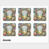 Art Nouveau Floral Christlich Sticker John 14:6 (Blatt)