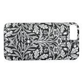 Art Nouveau Floral Damask, Black and White Case-Mate iPhone Hülle (Rückseite (Horizontal))