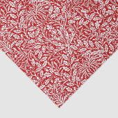 Art Nouveau Floral Damask, Deep Red and White Seidenpapier (Ausschnitt)