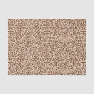 Art Nouveau Floral Damask, Taupe und Beige Seidenpapier