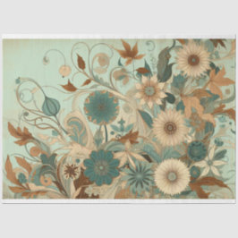 Art Nouveau Floral Decoupage Seidenpapier