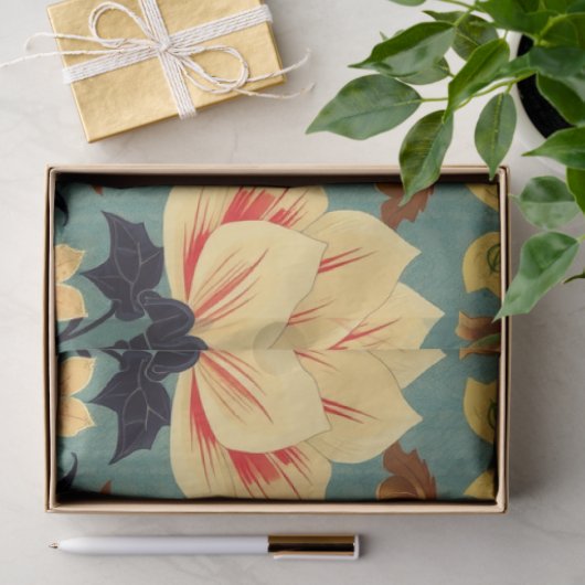 Art Nouveau Floral Decoupage Seidenpapier (Geschenk)