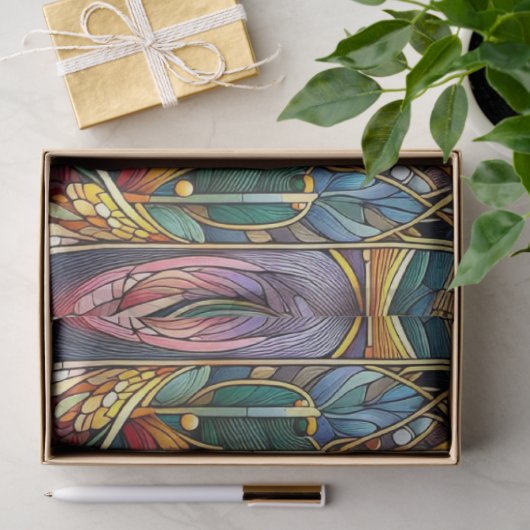 Art Nouveau Floral Decoupage Seidenpapier (Geschenk)