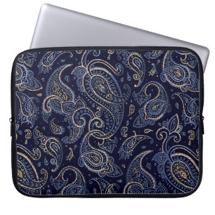 Art Nouveau Floral Denim Design Laptopschutzhülle