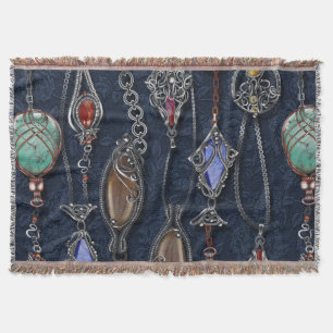 Art Nouveau Floral: Denim Elegance. Decke