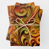 Art Nouveau floral design Geschenkpapier Set (Beispiel)