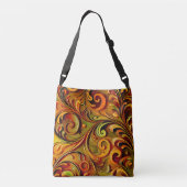 Art Nouveau floral design Tragetaschen Mit Langen Trägern (Rückseite)