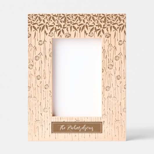 Art Nouveau Floral Family Geätzte Rahmen (Vorderseite)