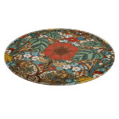 Art Nouveau Floral Garden – Sunflowers, Bee Schneidebrett (Ecke)