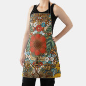 Art Nouveau Floral Garden – Sunflowers, Bee Schürze (InSitu)