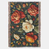 Art Nouveau Floral - Leben in voller Blüte Decke (Vorderseite Vertikal)