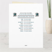 Art Nouveau - Floral Love Poems - Personalized Karte (Rückseite)