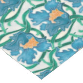 Art Nouveau Floral Majolica Muster Tischdecke (Schrägansicht)