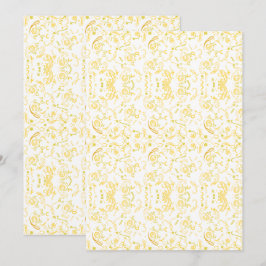 Art Nouveau Floral – Mandala Paisley Poster Art Save The Date