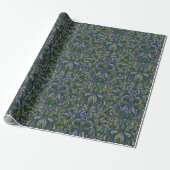 Art Nouveau Floral Nahtloses Wrapping Geschenkpapier (Ungerollt)