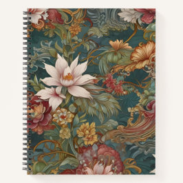 Art Nouveau Floral Notizblock