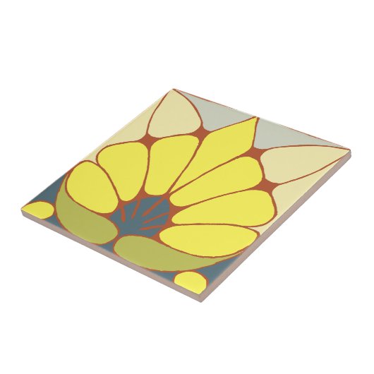 Art Nouveau Floral Pattern Frieze Fliese (Seite)