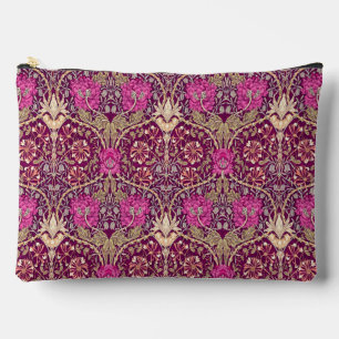 Art Nouveau Floral, Plum, Beige und Deep Lila Zubehörtasche