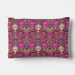 Art Nouveau Floral, Plum, Beige und Deep Lila Zubehörtasche