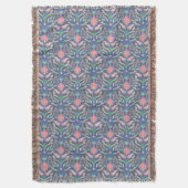 Art Nouveau Floral Throw Blanket Decke (Vorderseite Vertikal)