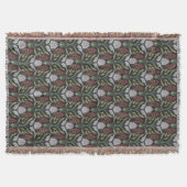 Art Nouveau Floral Throw Blanket Decke (Vorderseite)