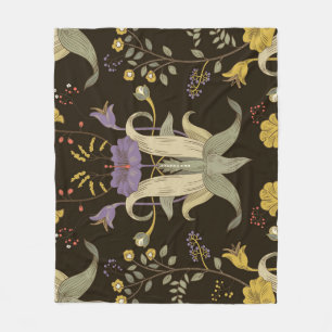 Art Nouveau Floral: Vintages Muster Fleecedecke