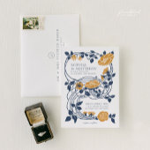 Art Nouveau Floral Wedding Einladung