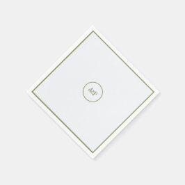 Art Nouveau Floral Wedding Serviette