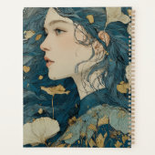 Art Nouveau Floral Woman Planner Planer (Rückseite)