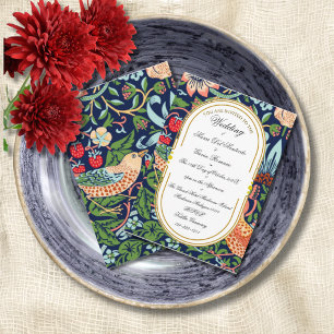 Art Nouveau Florale Kalligrafie William Morris Einladung