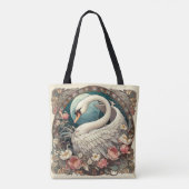 Art Nouveau Flowing Lines of Beauty Tasche (Rückseite)