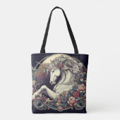 Art Nouveau Flowing Lines of Beauty Tasche (Rückseite)
