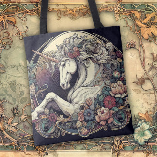 Art Nouveau Flowing Lines of Beauty Tasche