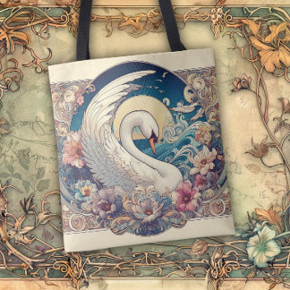 Art Nouveau Flowing Lines of Beauty Tasche