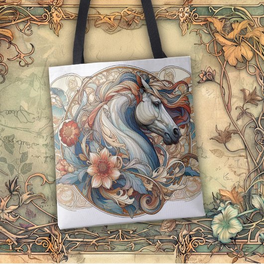 Art Nouveau Flowing Lines of Beauty Tasche