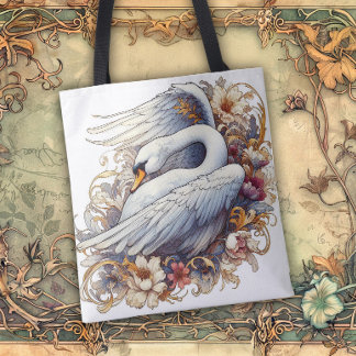 Art Nouveau Flowing Lines of Beauty Tasche