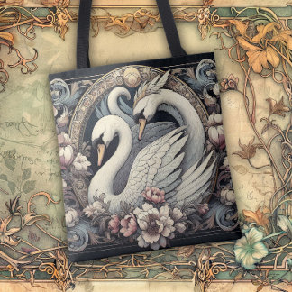 Art Nouveau Flowing Lines of Beauty Tasche