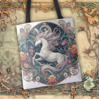 Art Nouveau Flowing Lines of Beauty Tasche