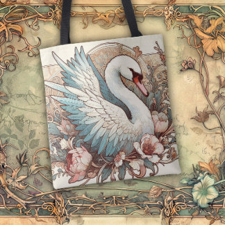 Art Nouveau Flowing Lines of Beauty Tasche