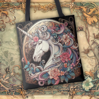 Art Nouveau Flowing Lines of Beauty Tasche
